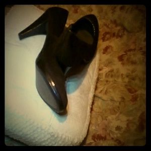 Brown suede heeled Cato shoes